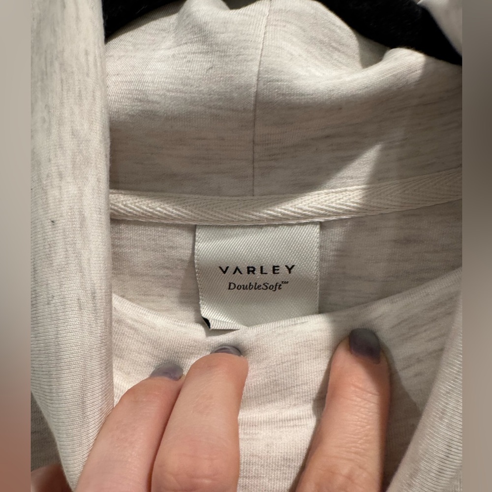Varley Freya sweatshirt in ivory marl - Picture 3 of 8
